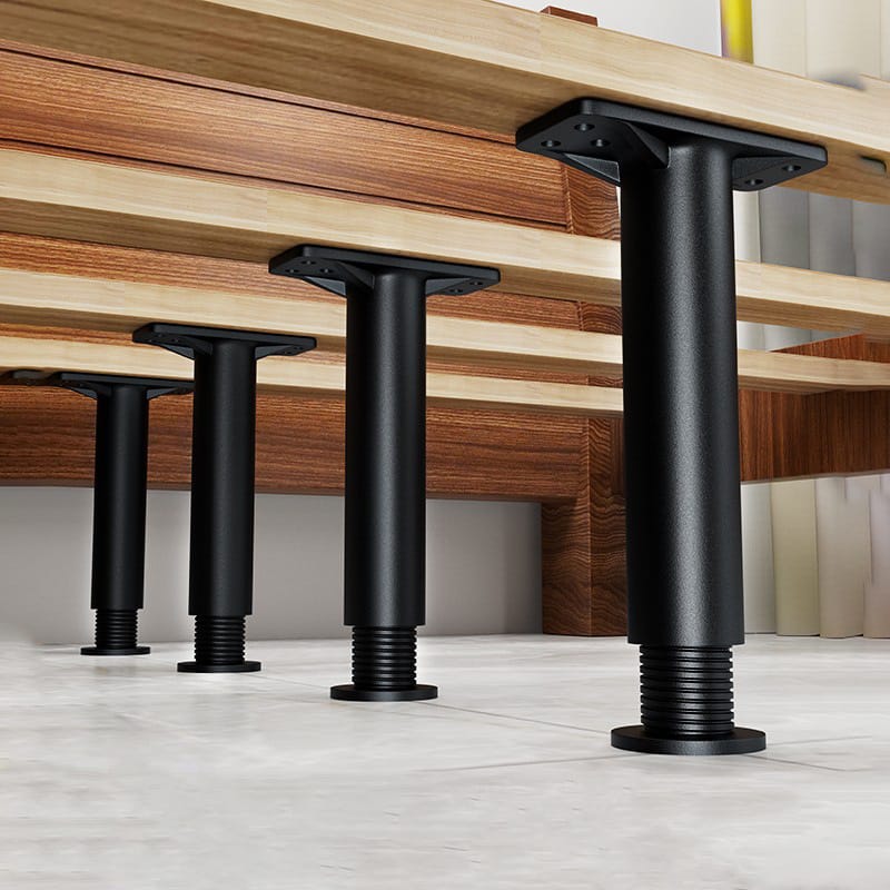 Pata ajustable , soporte, tubería, columna de soporte ajustable